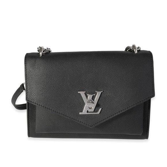 Louis Vuitton Black Grained Calfskin MyLockMe Chain Bag - Picture 1 of 7